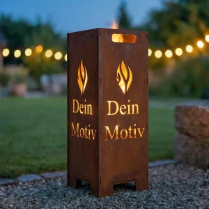 personalisierte Feuersäule für deinen Garten2